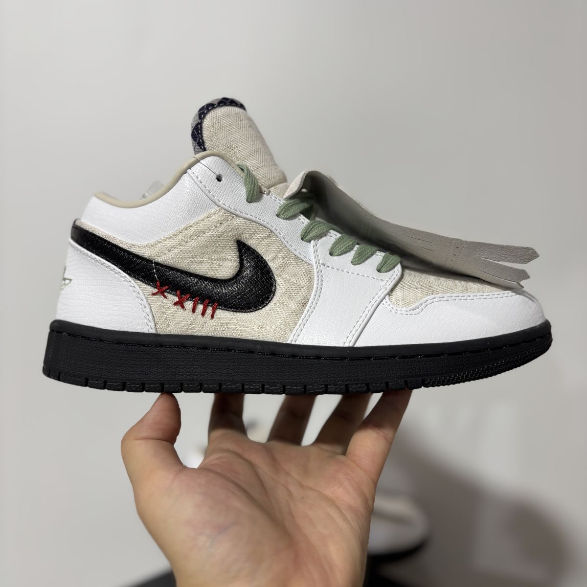 AJ1 low白灰 Air Jordan 1 LOW SE 舒适柔软 透气 低帮 复古篮球鞋 IW2020-110