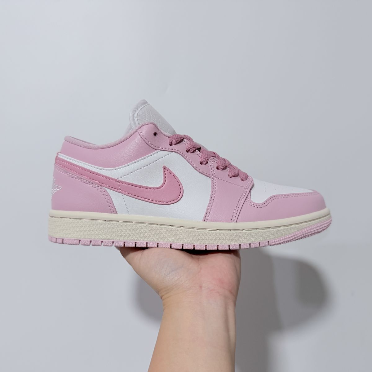 AJ1 low白粉 DT纯原版⚡️Air Jordan 1 乔1低帮舒适贴合复古篮球鞋 DC0774-607