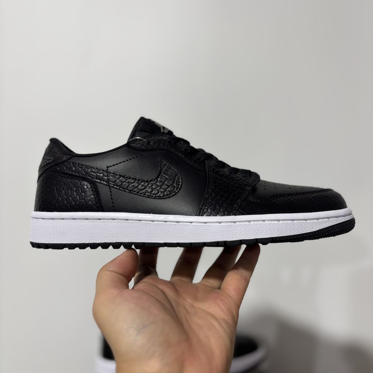 AJ1 low高尔夫黑色 Air Jordan 1 Low 乔1低帮舒适 防滑耐磨复古篮球鞋 男女同款 DD9315-003