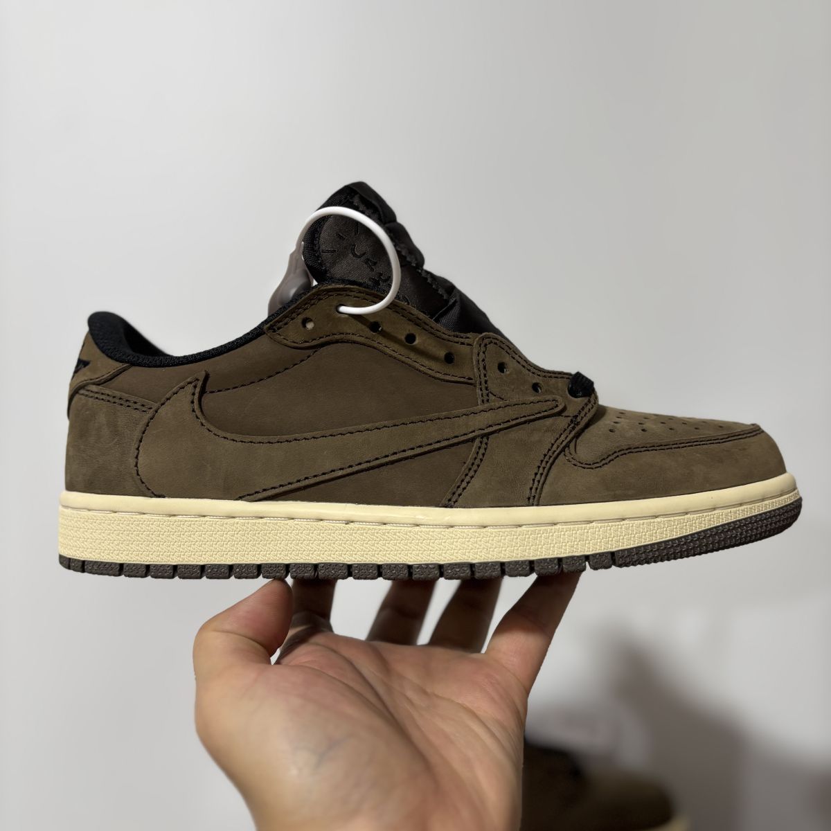 AJ1 low TS倒钩棕咖 F版⚡️Travis Scott x Jordan Air Jordan 1 Low 乔1柔软舒适 防滑耐磨 低帮 复古篮球鞋 DM7866-203