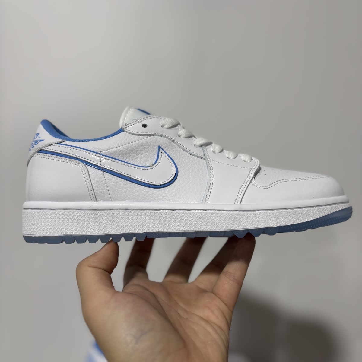 AJ1 low高尔夫白蓝 Air Jordan 1 Low 乔1低帮舒适 防滑耐磨复古篮球鞋 男女同款 DD9315-118