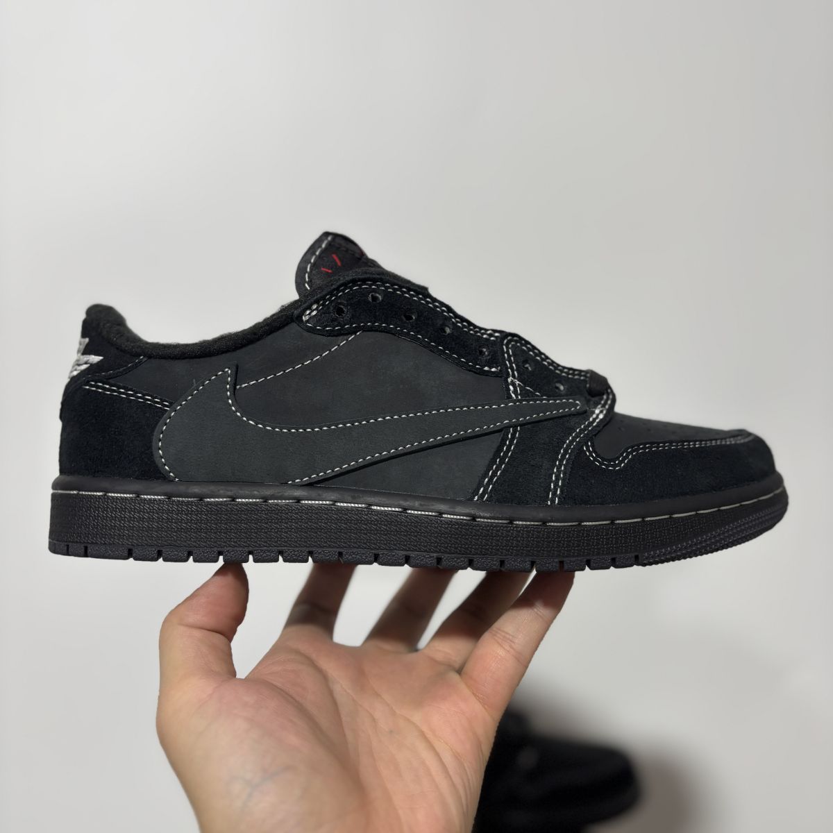 AJ1倒钩4.0黑武士 绿X Stockx版本⚡️Travis Scott x Jordan Air Jordan 1 Low Retro OG SP 乔1 TS黑武士 减震耐磨 低帮 复古篮球鞋 男