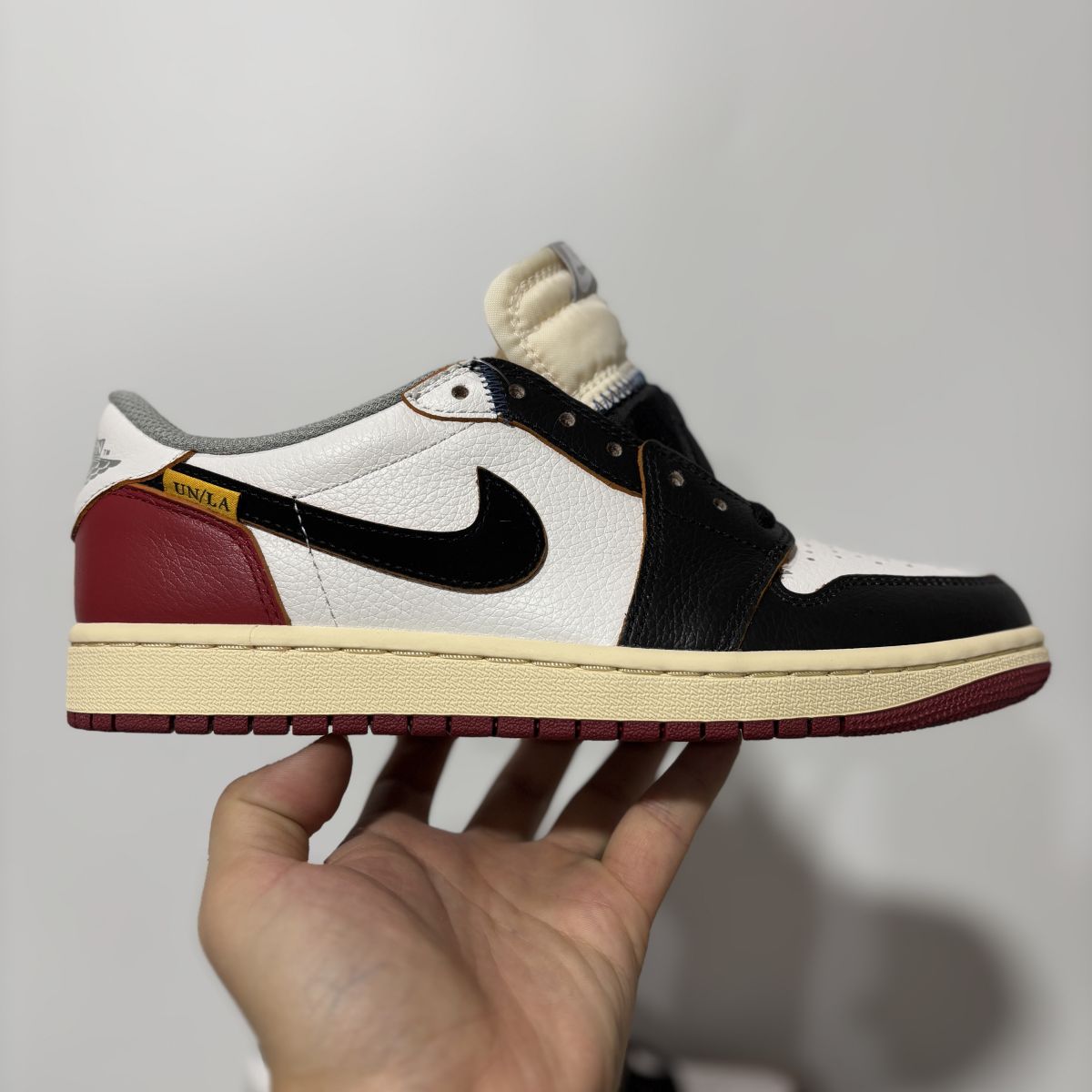 AJ1 low UN拼接低帮黑白红 Y版⚡️Travis Scott x Air Jordan 1 Low 乔1低帮运动鞋 HQ6998-106
