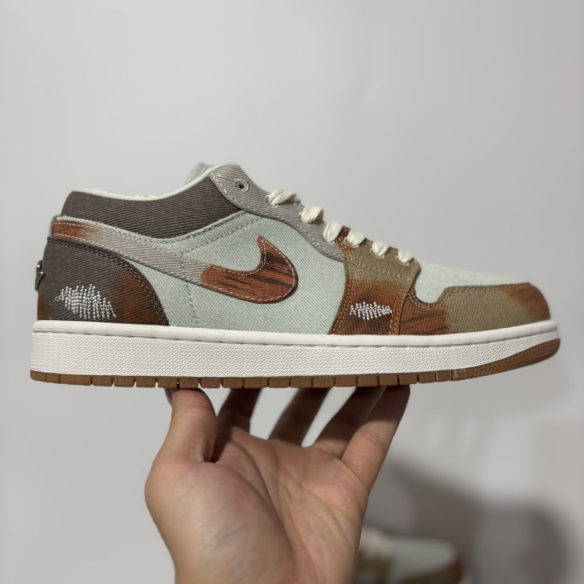 AJ1 low蓝棕 Air Jordan 1 Low SE 乔1低帮时尚舒适复古篮球鞋 男女同款IM6664-991