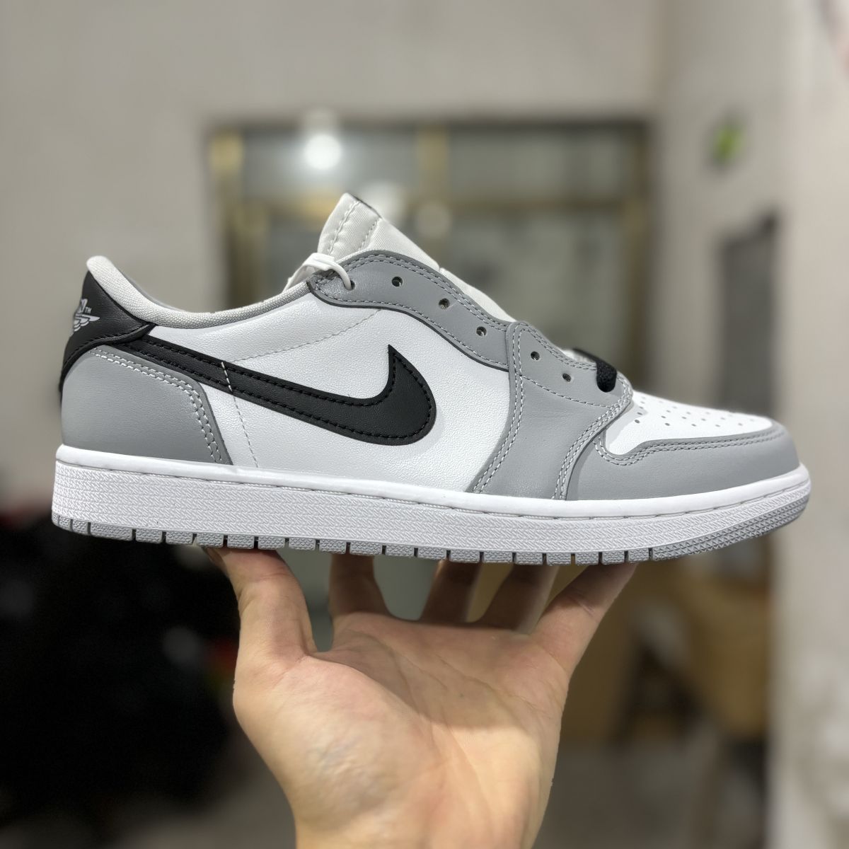 AJ1 low烟灰 纯原版⚡️ Air Jordan 1 Low OG "Barons" 乔1黑白灰低帮篮球鞋CZ0790-110