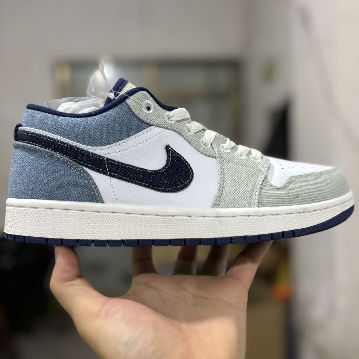 AJ1 low蓝绿牛仔Air Jordan 1 Low 乔1耐磨透气 低帮 复古篮球鞋IH0648-141