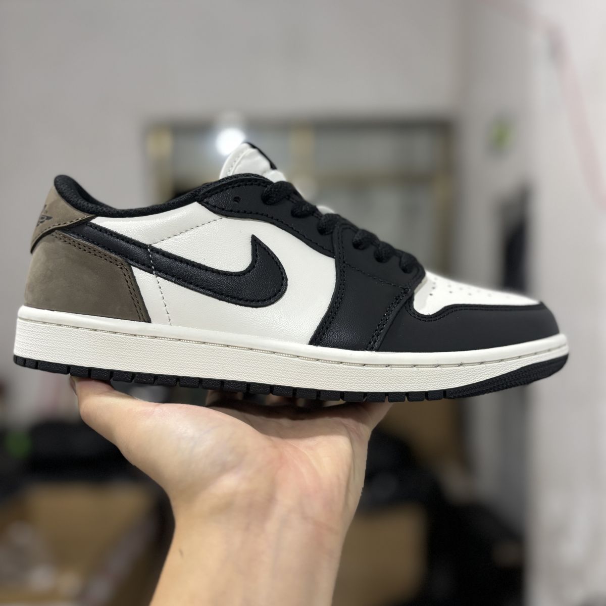 AJ1 low摩卡 DT纯原⚡️Air Jordan 1 Dark Mocha 乔1 黑白棕低帮小摩卡板鞋 CZ0790-102