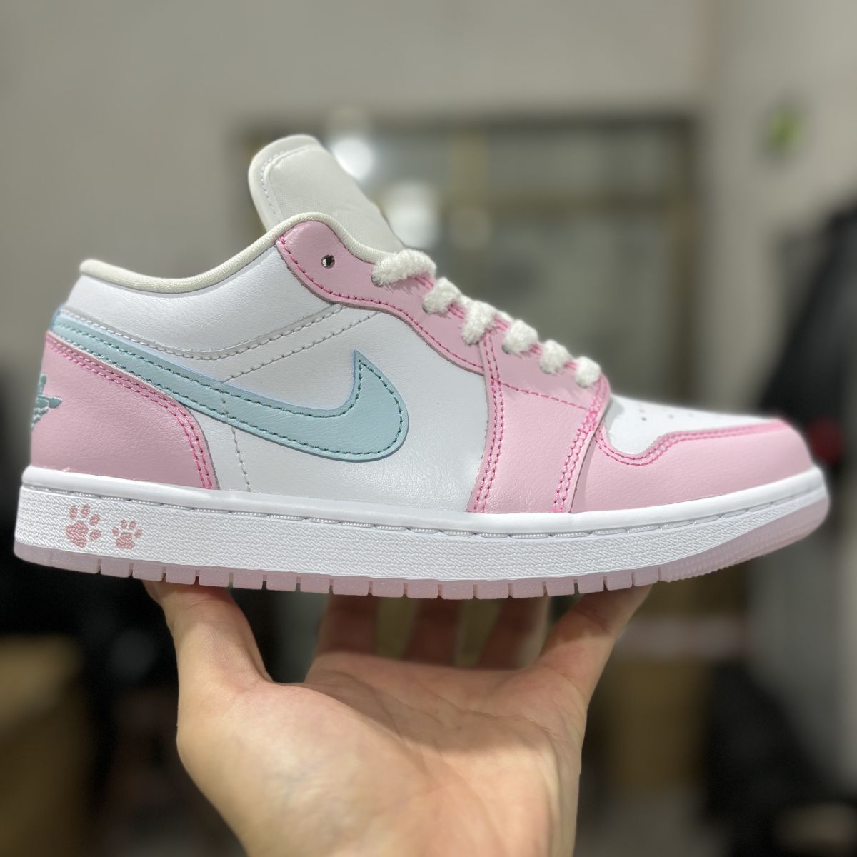 AJ1 low白粉 DT纯原版⚡️Air Jordan 1 Low乔1 低帮复古运动休闲鞋男女同款 HM3706-141