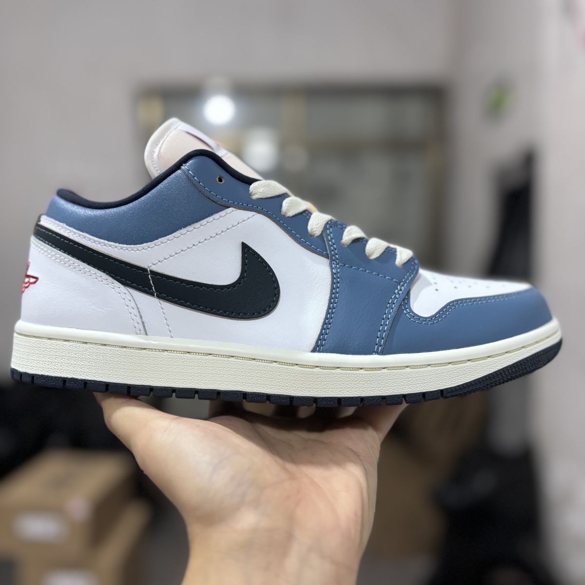 AJ1 low黑白蓝 DT纯原版⚡️Air Jordan 1 Low乔1 低帮复古运动休闲鞋男女同款 HM3711-144