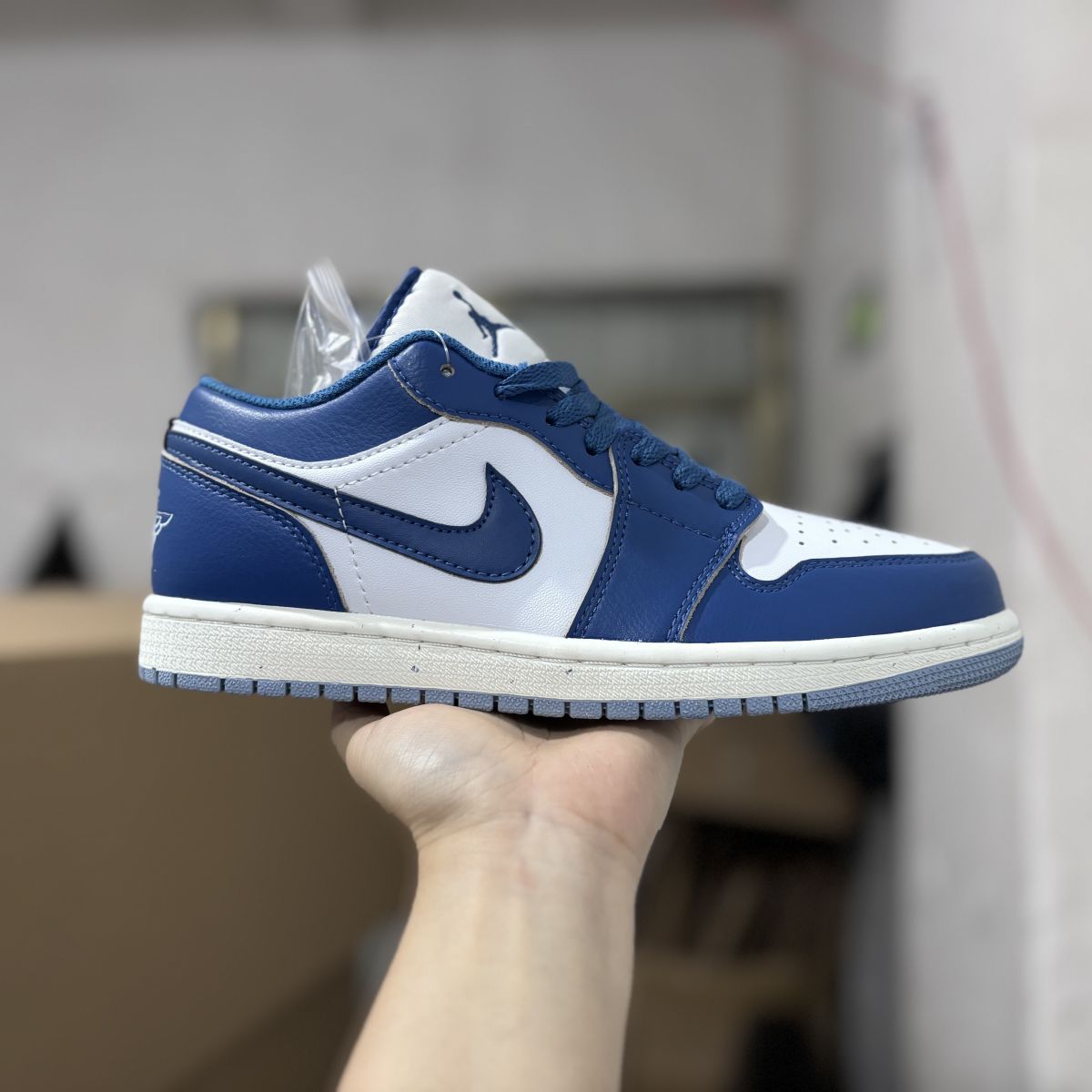 AJ1 low蓝白泼墨底 Air Jordan 1 Low 乔1减震防滑低帮复古篮球鞋 FN5214-141