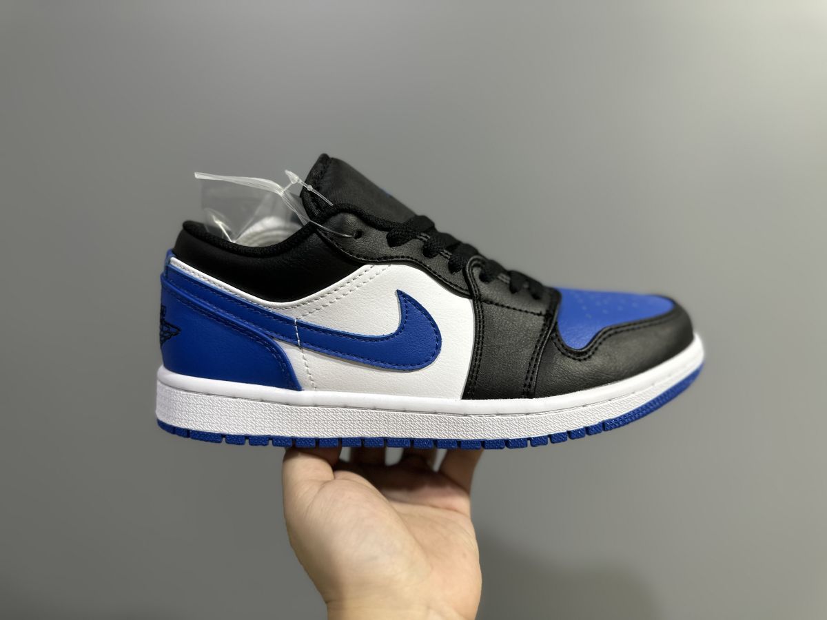 AJ1 low黑白蓝 Air Jordan 1 Low 乔1白蓝低帮复古耐磨运动篮球鞋 553560-140
