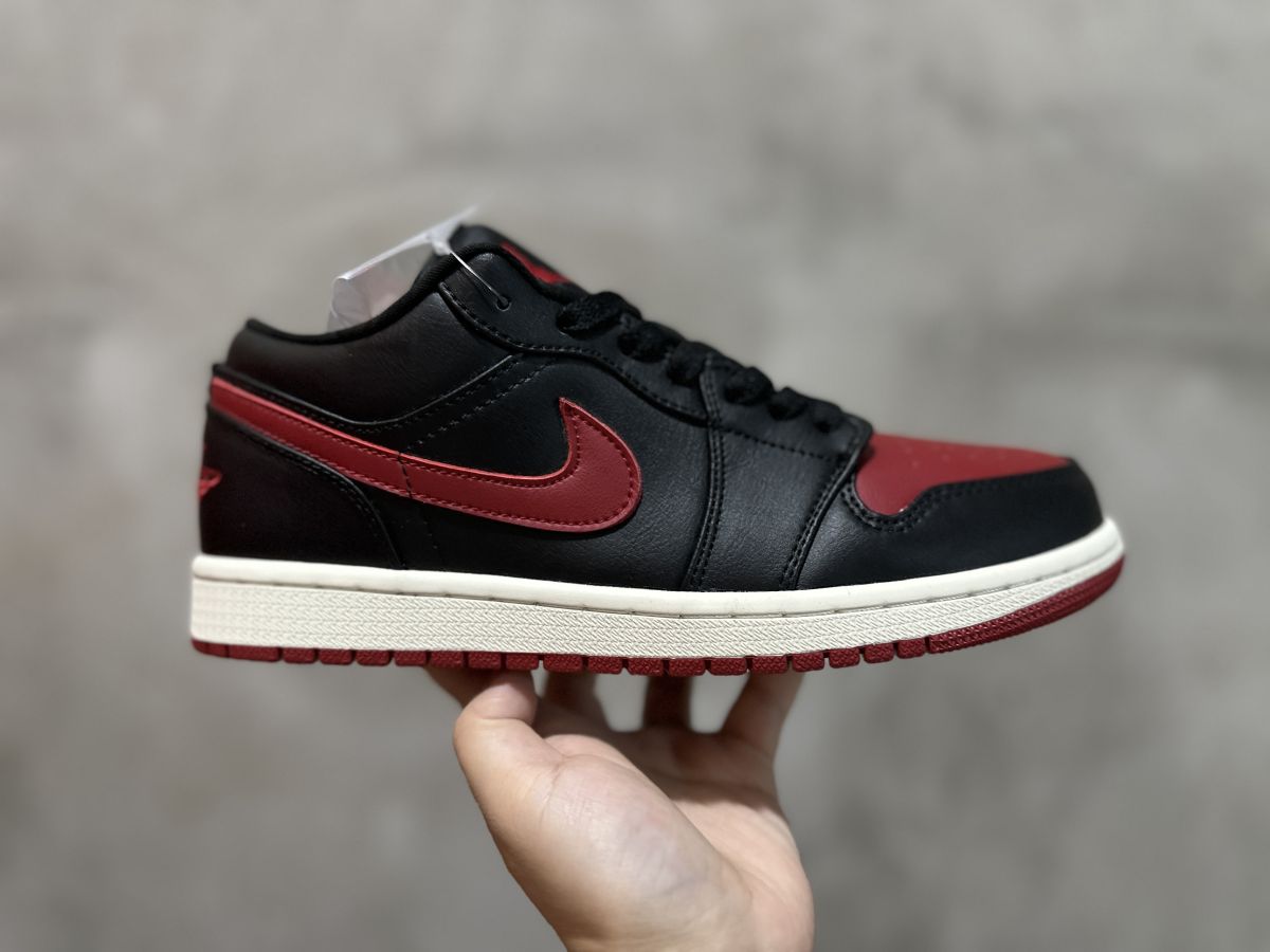 aj1 low黑红 Air Jordan 1 Low 乔1低帮复古篮球鞋 DC0774-06118