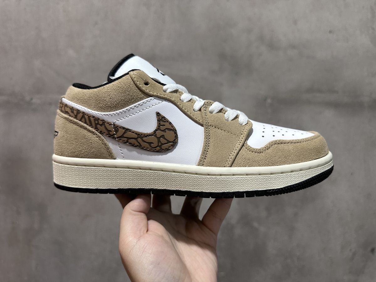 AJ1 low白棕爆裂 Air Jordan 1 Low 乔 1低帮复古篮球鞋 DZ4130-201