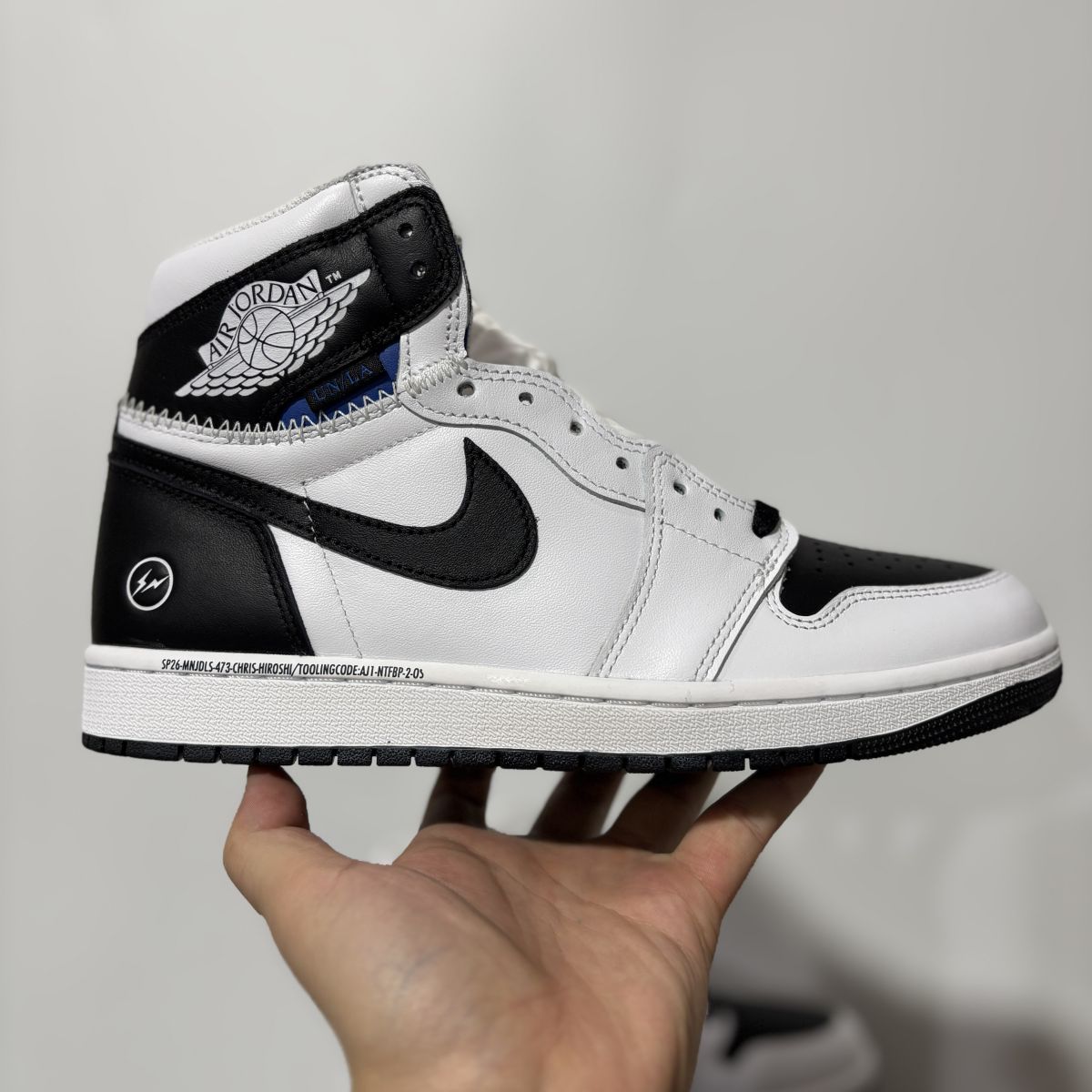 AJ1黑白UN联名 特供LJR版‼️Union x Jordan Air Jordan 1 Retro High OG SP 乔1舒适百搭 防滑耐磨 高帮 复古篮球鞋 II7282-100