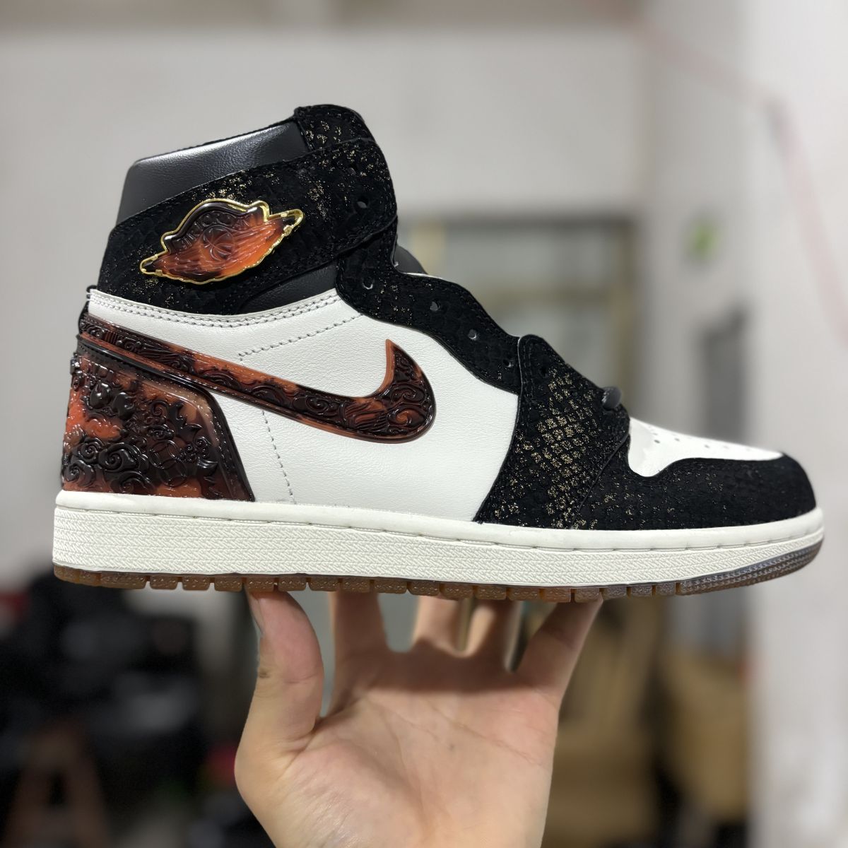 AJ1 high蛇年限定玄武 Air Jordan 1 RETRO HIGHOG XUANWU乔1“玄武” 亚洲限定蛇年CNY舒适百搭 防滑耐磨 高帮 复古篮球鞋 IB3165-091