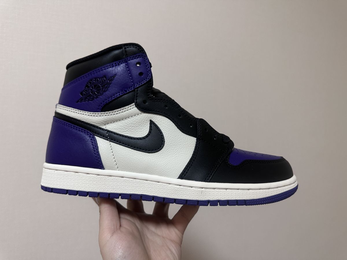 AJ1紫脚趾 纯原版Air Jordan 1 OG Purple Toe 乔1黑紫脚趾 高帮篮球鞋 555088-501