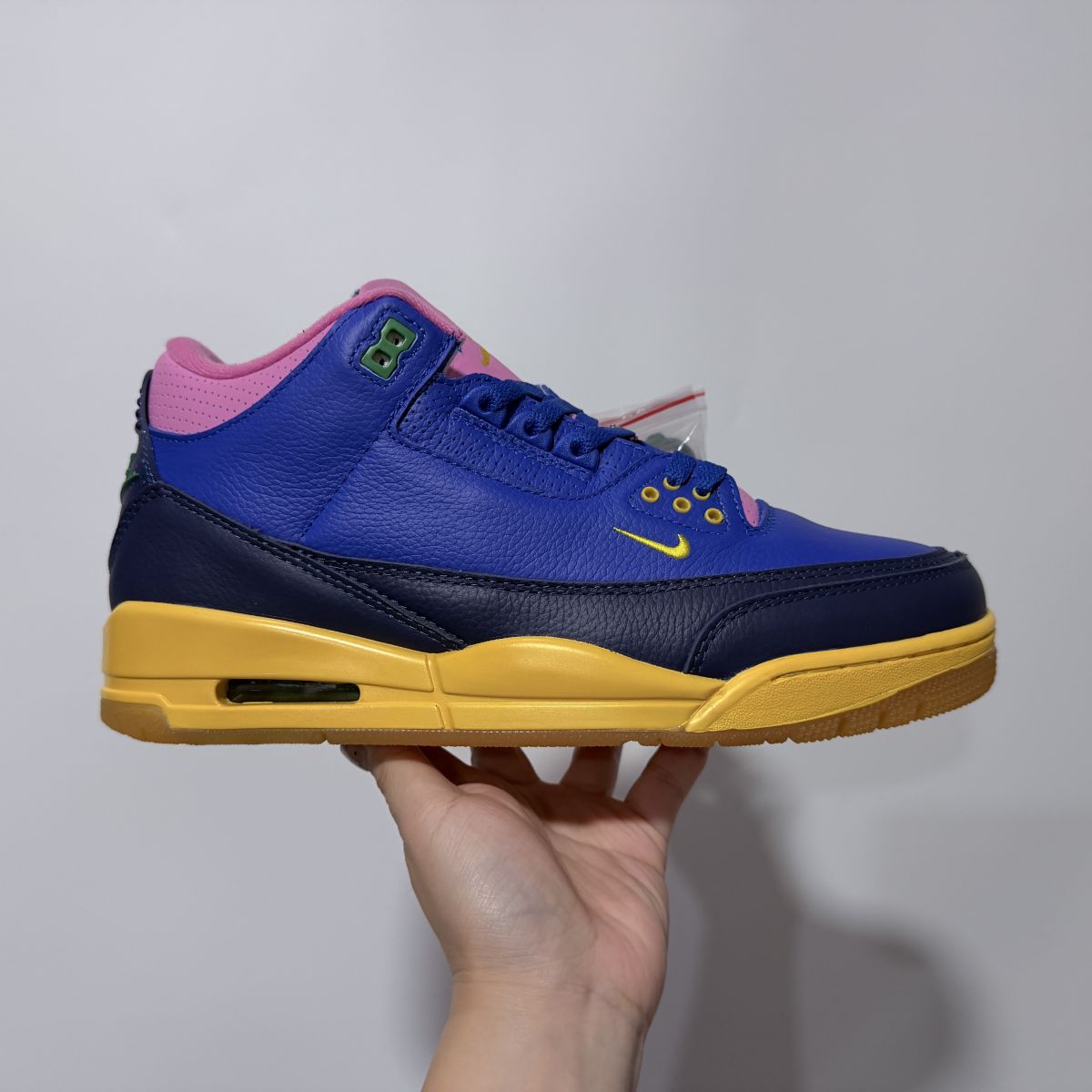 AJ3巴西蓝黄 Air Jordan 3 Retro OG Brasil 巴西足球队设计灵感 中帮 复古篮球鞋 男款 赛车蓝 IV4871-400尺码：40-48.5