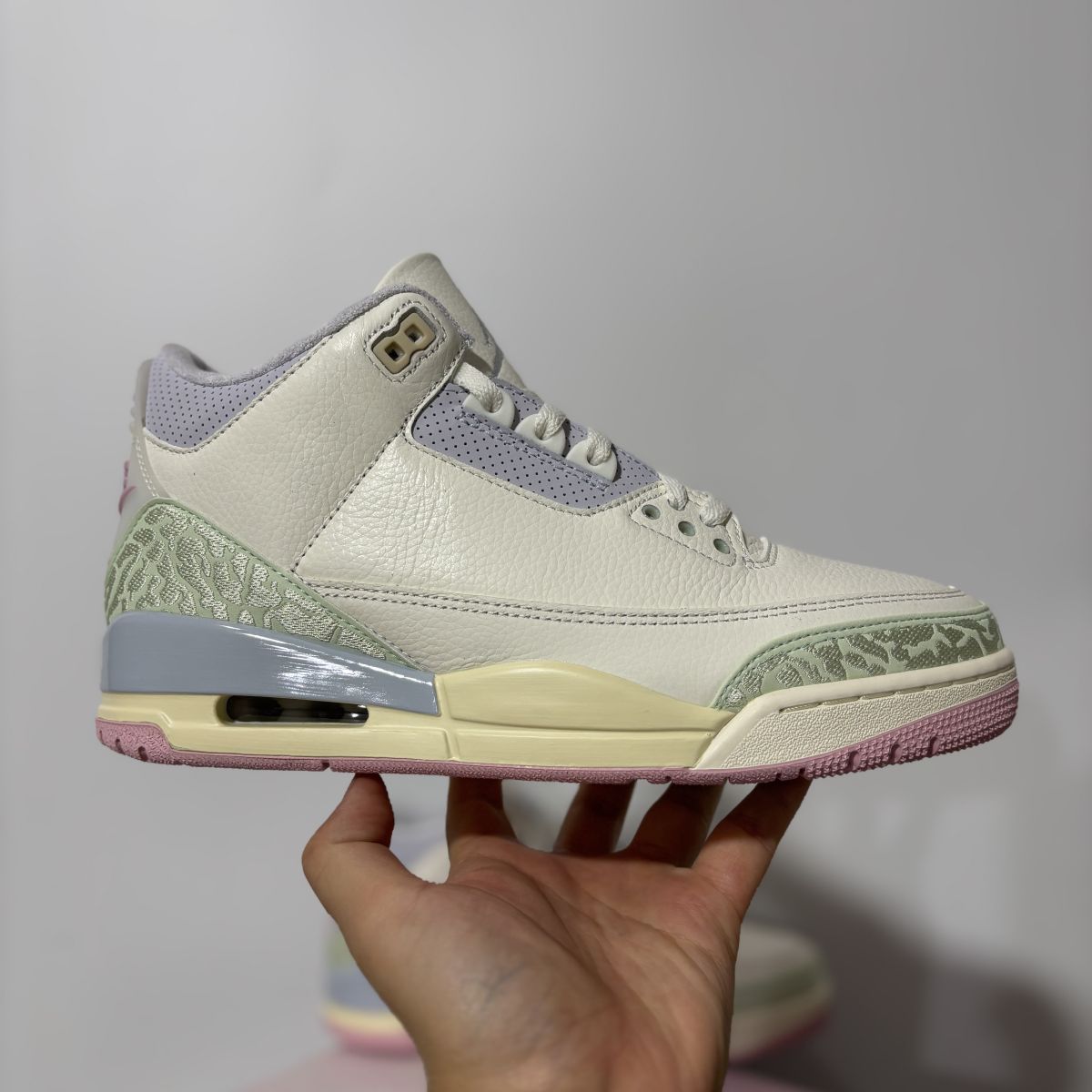 AJ3马卡龙配色 XP纯原版⚡️Air Jordan 3 Retro "Sail and Jade Aura"乔3舒适时尚 支撑 中帮 复古篮球鞋 尺码：40-48.5
