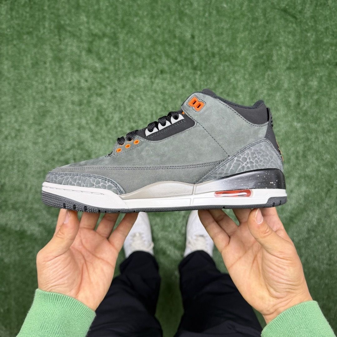 AJ3恐惧 LW版⚡️Air Jordan 3 天花板品质 乔3篮球鞋 CT8432-080中国尺码：36-48.5