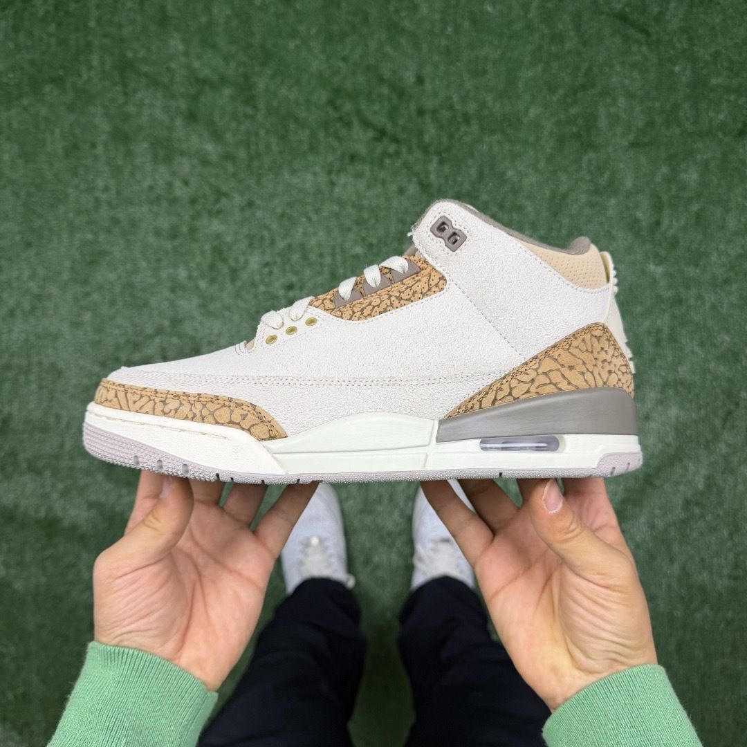 AJ3白棕 LW版⚡️Air Jordan 3 天花板品质 乔3篮球鞋 CT8532-102尺码：36-48.5