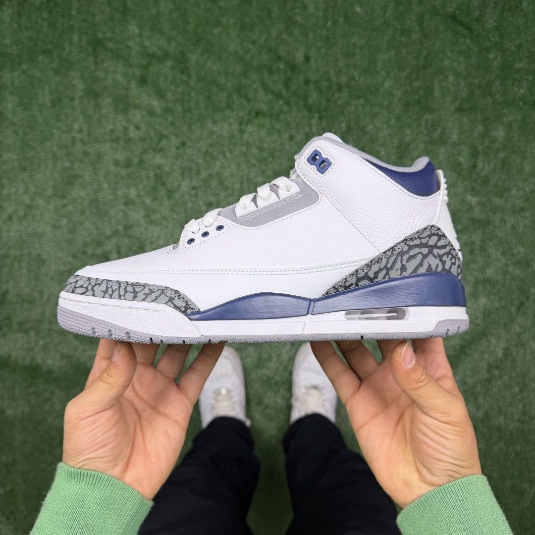 AJ3午夜蓝 LW版⚡️Air Jordan 3 天花板品质 乔3篮球鞋 CT8532-140尺码：36-48.5