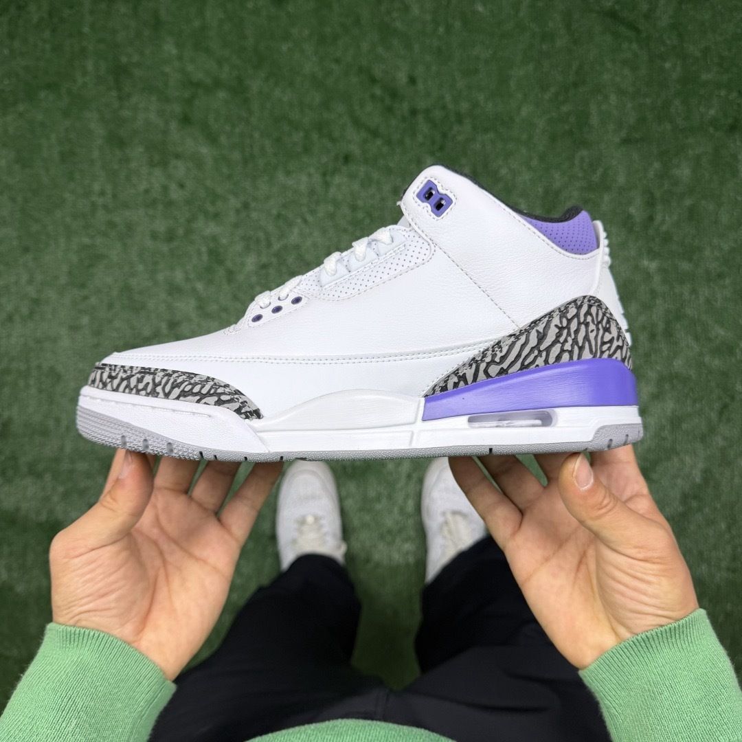 AJ3白紫 LW版⚡️Air Jordan 3 天花板品质 乔3篮球鞋 CT8532-105 尺码：36-48.5