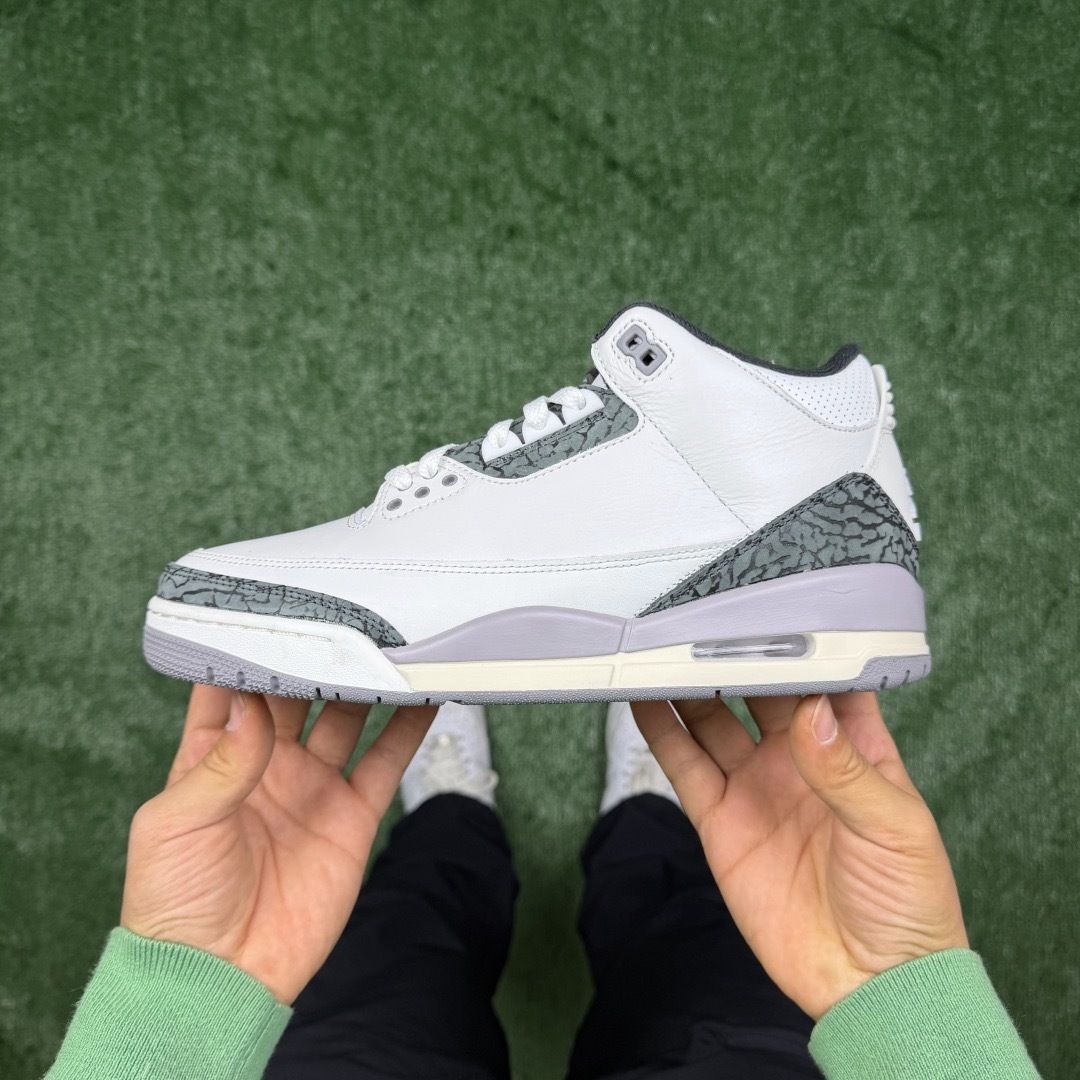 AJ3白灰 LW版⚡️Air Jordan 3 天花板品质 乔3篮球鞋 CT8532-106 尺码：36-48.5