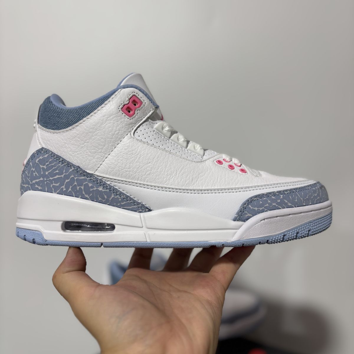 AJ3白粉蓝 LT版⚡️Air Jordan 3 Retro GS乔3舒适百搭篮球鞋 HQ0784-101尺码：36-47.5