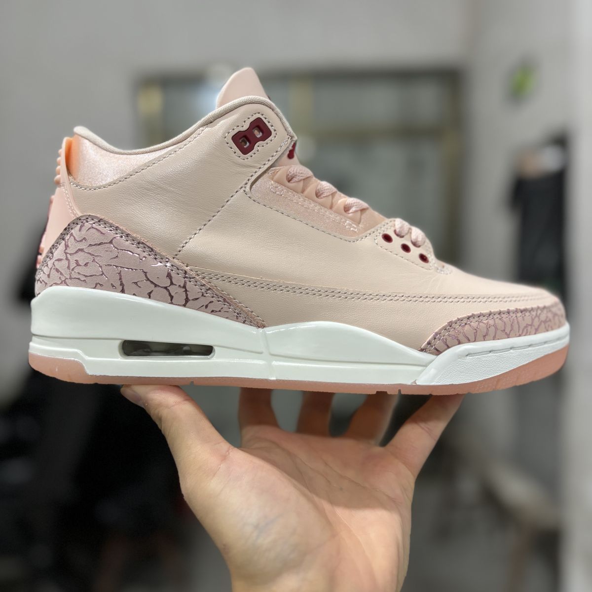 AJ3粉红情人节 OG纯原版⚡️Air Jordan 3 Valentine’s Day 乔3耐磨 低帮 复古篮球鞋 HJ0178-600尺码：36-44.5