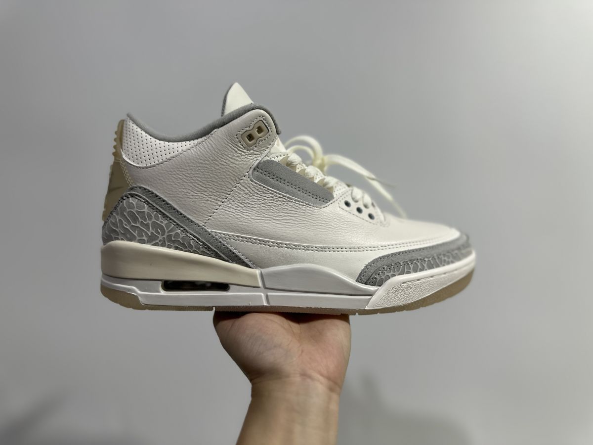 AJ3米白大象 OG纯原⚡️Air Jordan 3 乔3奶白大象🐘篮球鞋 FJ9479-100尺码：36-47.5