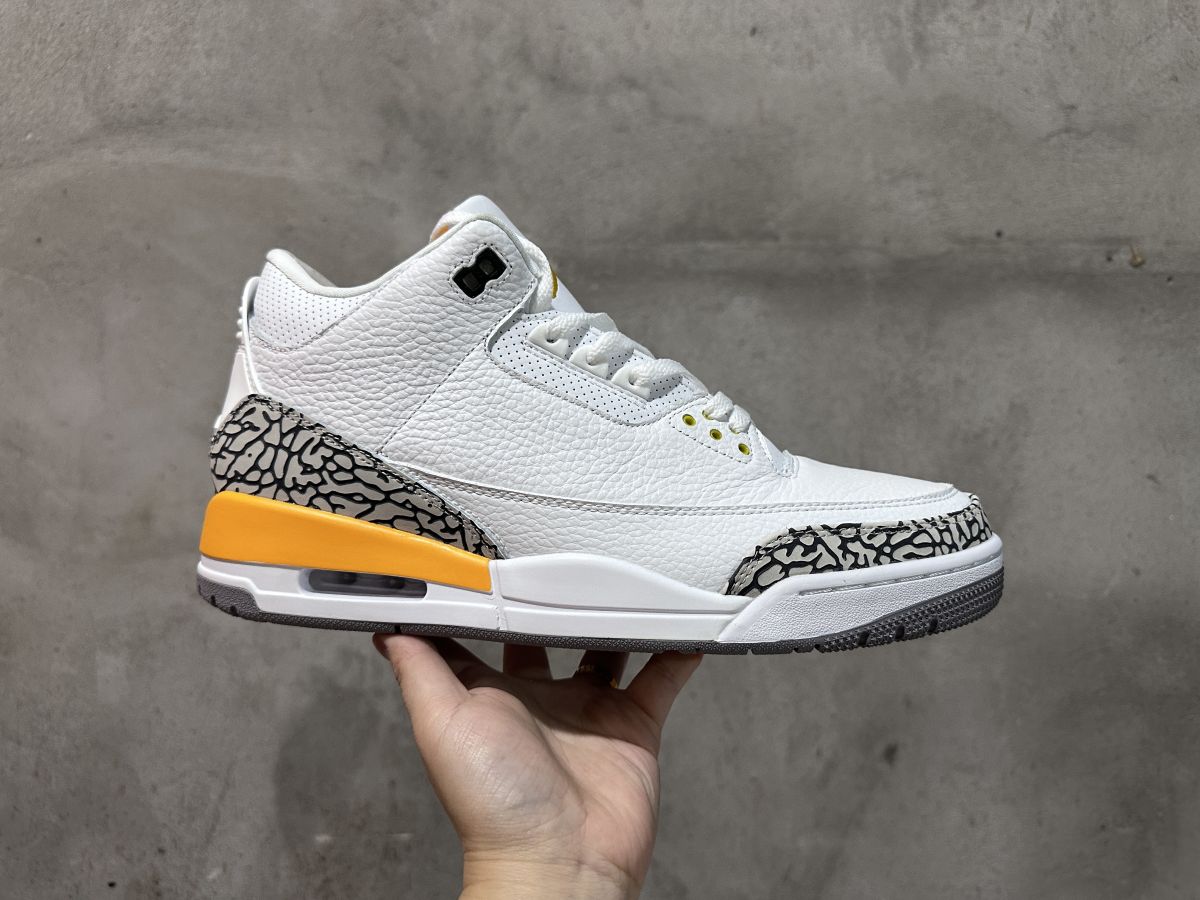 AJ3白黄 性价比版Air Jordan 3 OG Retro乔3白黄运动鞋 CK9246-108