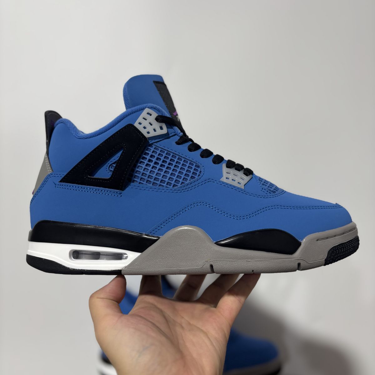AJ4黑蓝 神版⚡️Jordan × Eminem Air Jordan 4 Retro Encore乔4运动日常 低帮 篮球鞋 JJ3098-400尺码：40-48.5有45.5