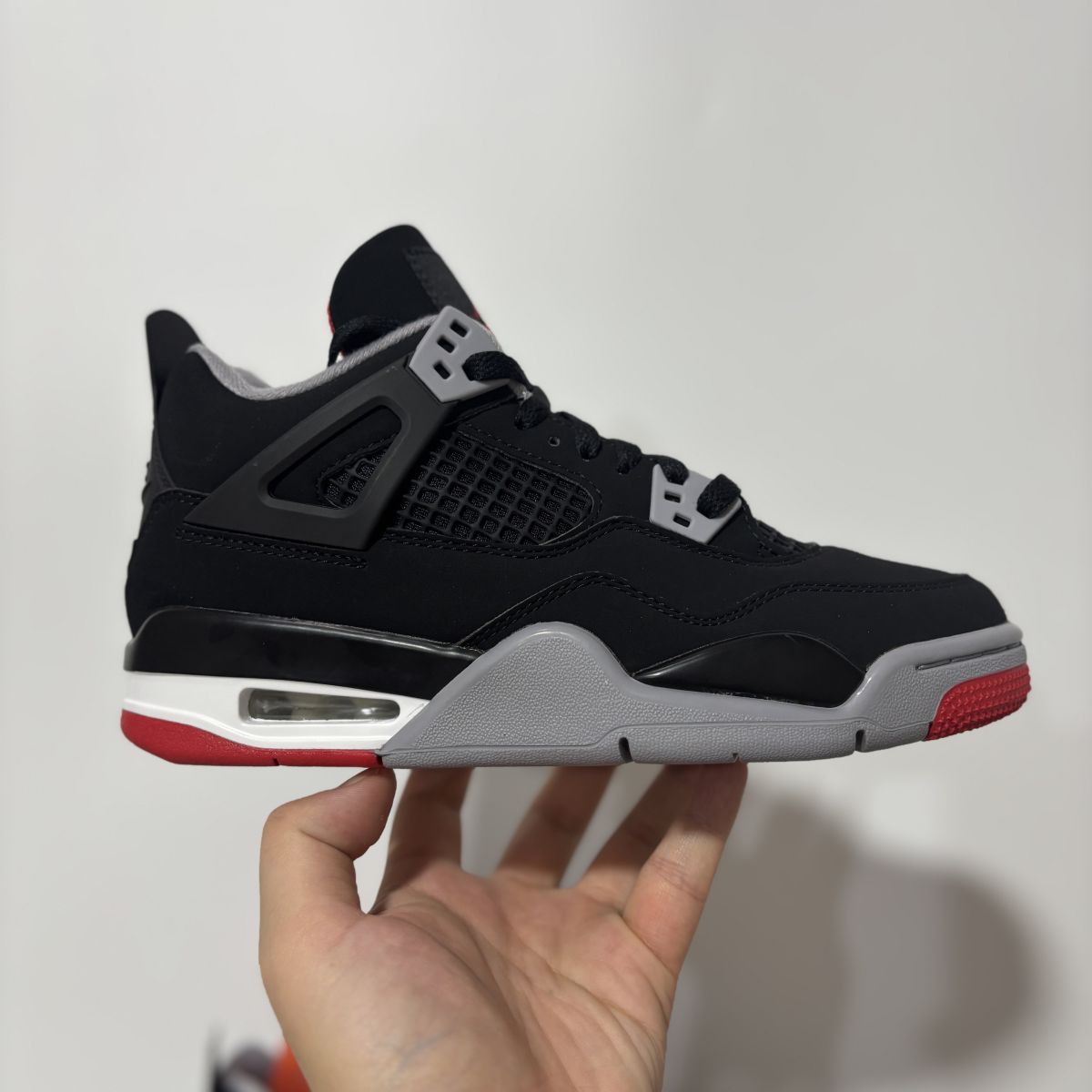 AJ4黑红复刻2026 Y3⚡️Air Jordan 4 Bred 乔4舒适贴合 复古篮球鞋 IX4857-001女鞋实拍尺码：36-40