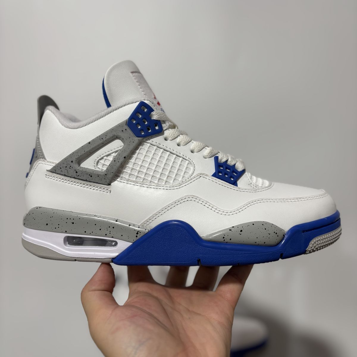 AJ4新白蓝 F版⚡️Air Jordan 4 "Jackie Robinson" 乔4经典日常 低帮 复古篮球鞋 男女同款 JJ9189-101尺码：40-48.5