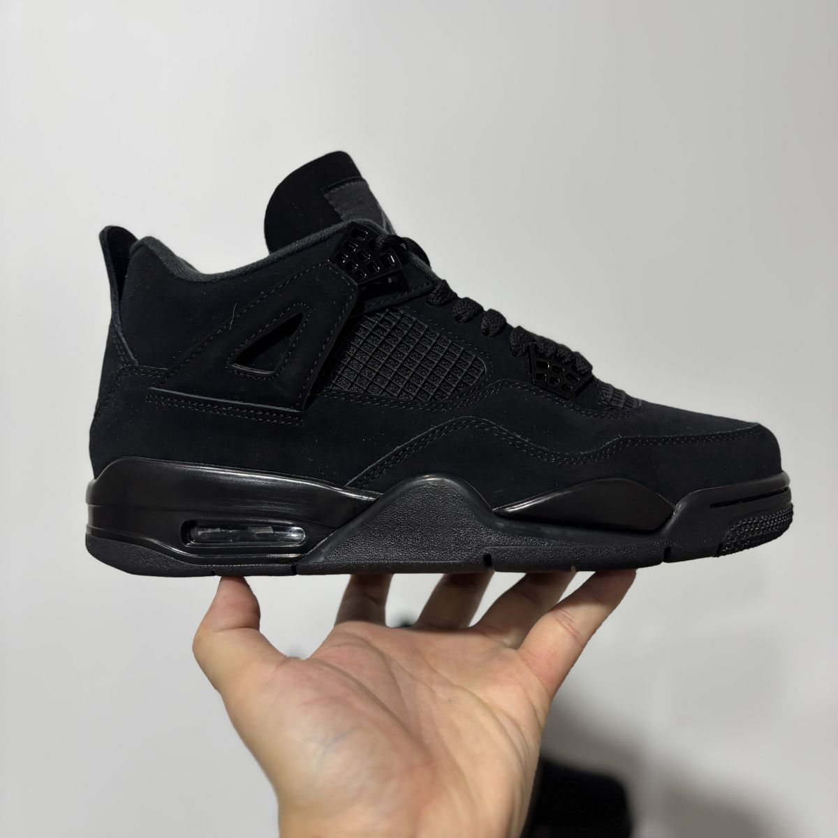 AJ4老黑猫 F纯原版⚡️Air Jordan 4 retro black 乔4全黑篮球鞋CU1110-010尺码：36-48.5