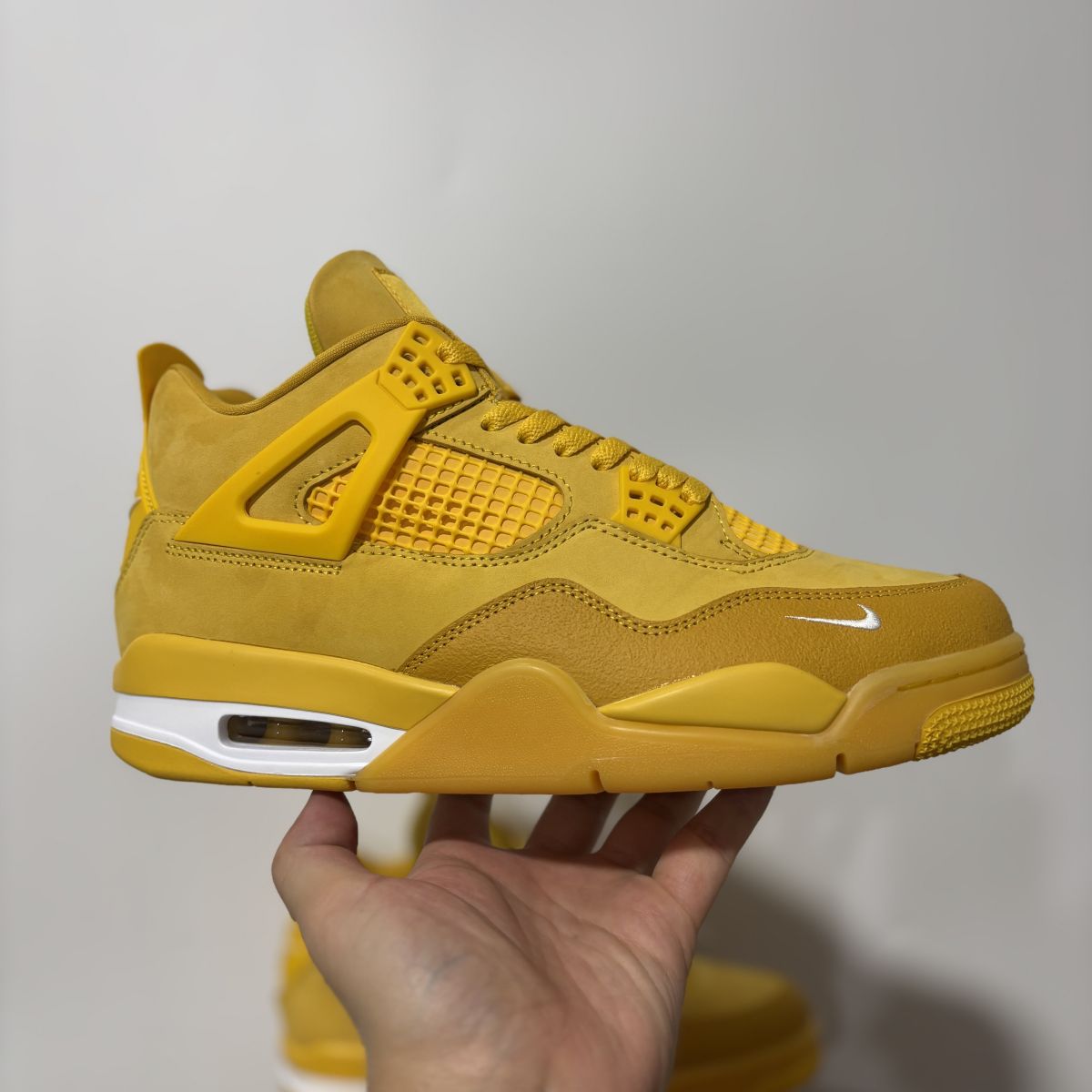 AJ4黄砖 H版⚡️Nigel Sylvester x Jordan Air Jordan 4 OG "Brick by Brick"BIKE 乔4耐磨 低帮 复古篮球鞋 尺码：40-48.5