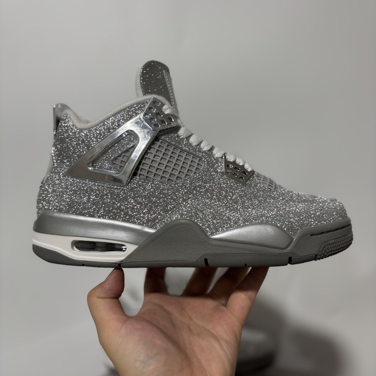 AJ4满天星 PLUS版⚡️Air Jordan 4 乔4白银闪闪 满天星篮球鞋 FQ8138-092尺码：36-48.5有45.5