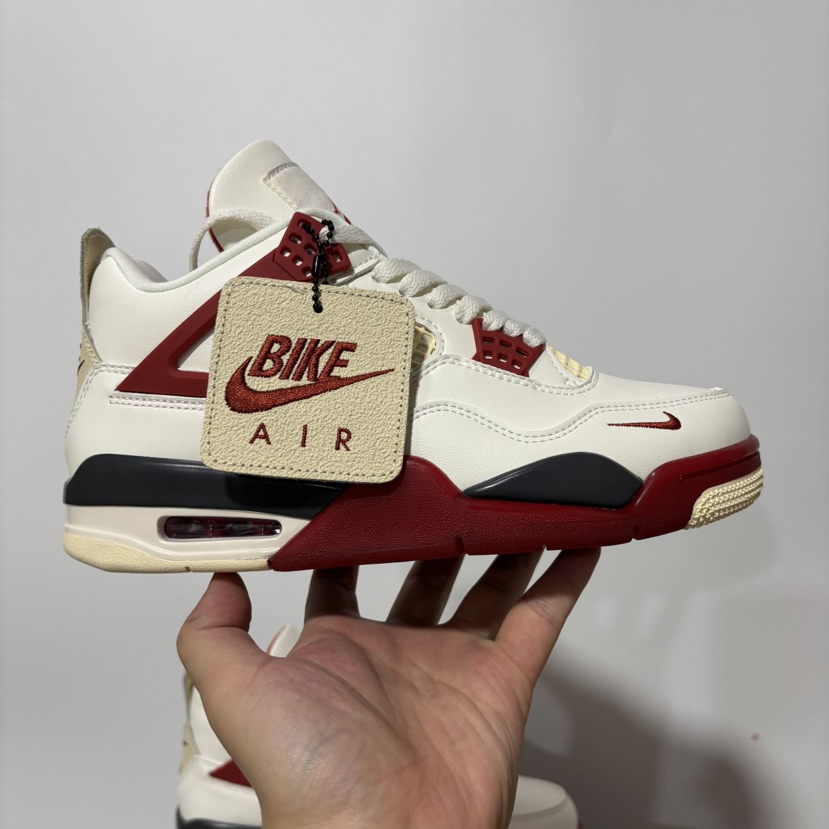 AJ4白砖 性价比⚡️Nigel Sylvester x Jordan Air Jordan 4 乔4经典百搭 复古篮球鞋IQ8055-100尺码：36-47.5