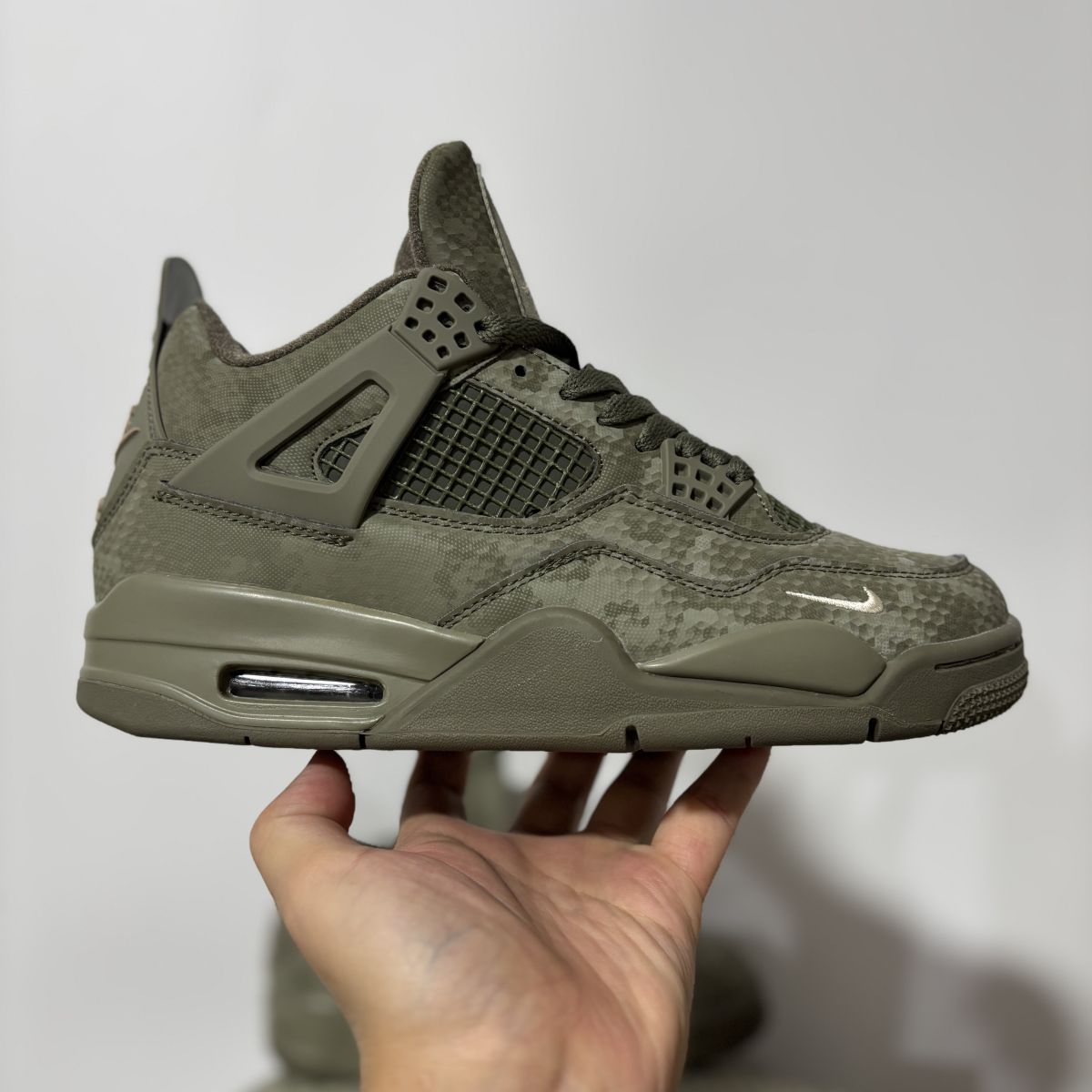 AJ4绿蛇纹 Air Jordan 4 乔4军绿蛇纹篮球鞋 HF4340-012尺码：36-47