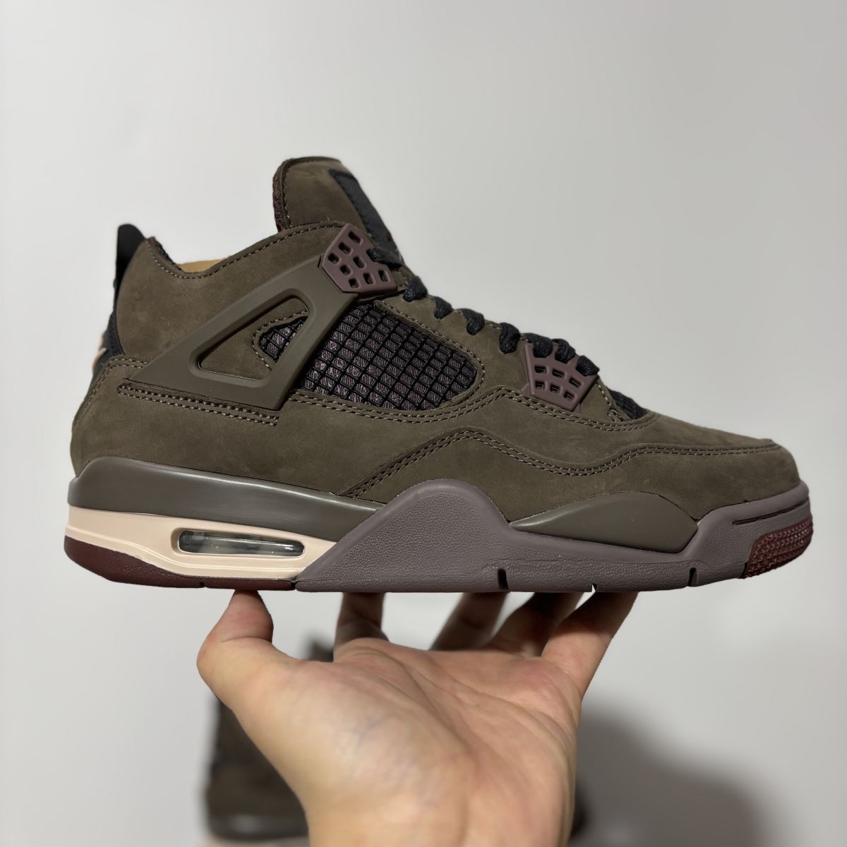 AJ4 AMM棕色联名 GX纯原版⚡️A Ma Maniére x Jordan Air Jordan 4 Retro SP "Dark Mocha" 尺码：40-48.5 防滑耐磨 中帮 复古篮球鞋 IF310
