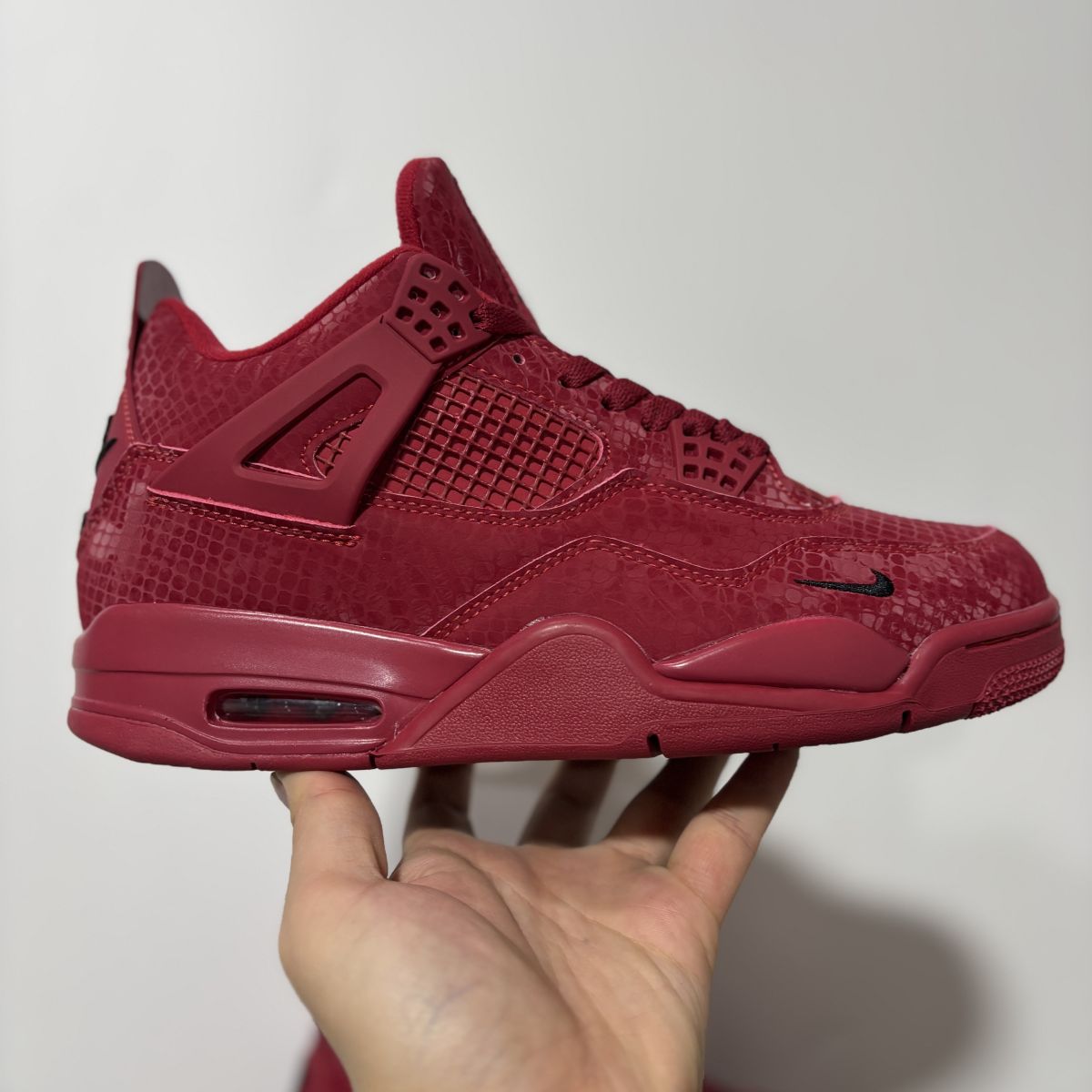 AJ4红蛇纹 Air Jordan 4 乔4大红蛇纹篮球鞋 HF4340-103尺码：36-47