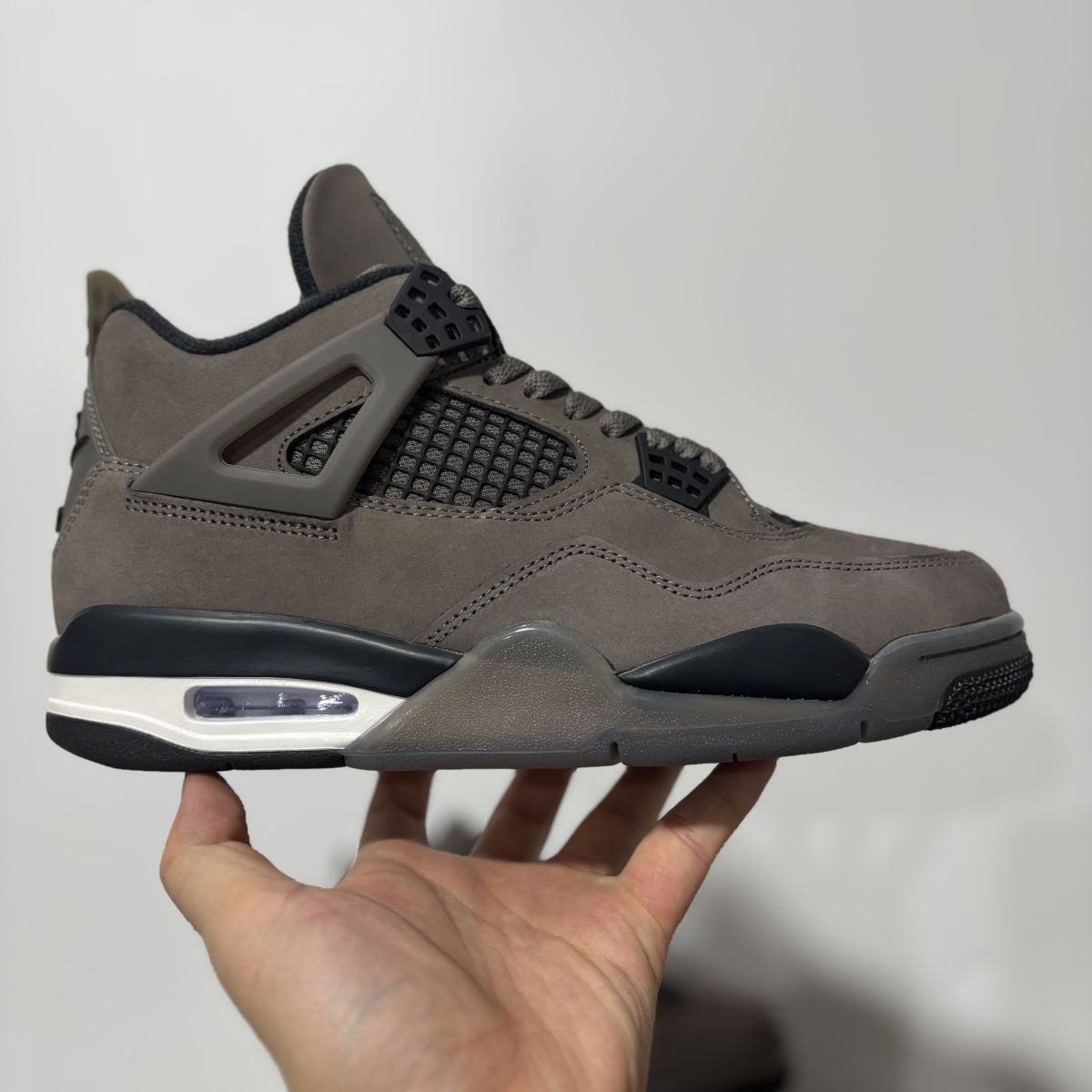 AJ4摩卡 F版⚡️Air Jordan 4 Air Ship “Cave Stone”舒适百搭 防滑耐磨 中帮 复古篮球鞋 FV5029-200尺码：40-46