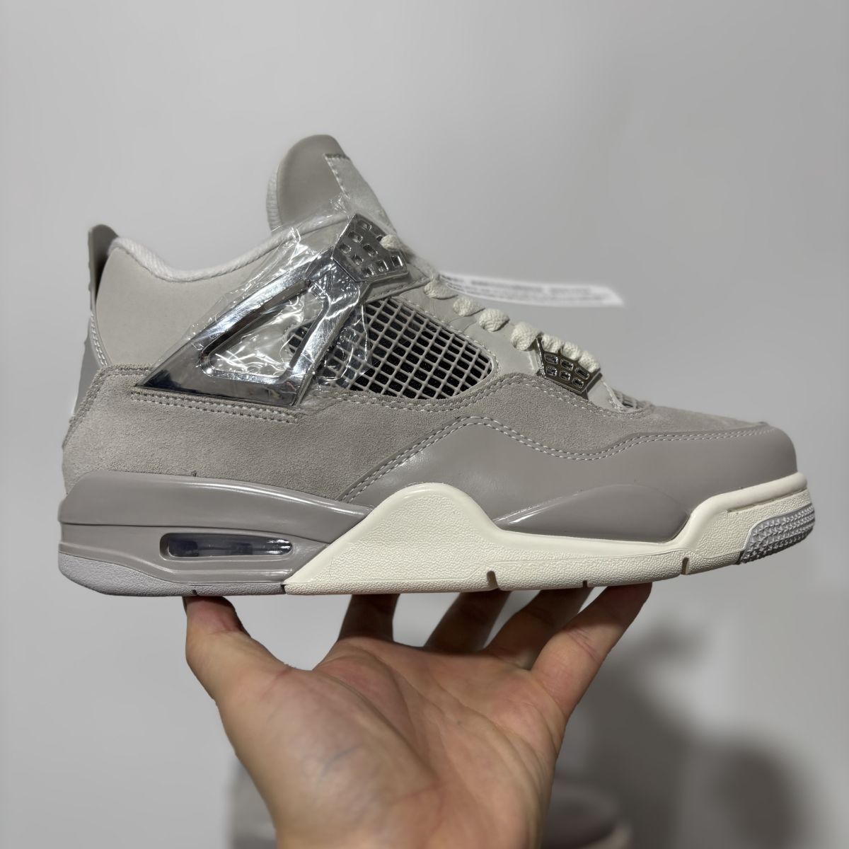 AJ4银灰 F版⚡️Air Jordan 4 "Light lron Ore" 乔4防滑耐磨 中帮 复古篮球鞋 AQ9129-001尺码：36-48.5