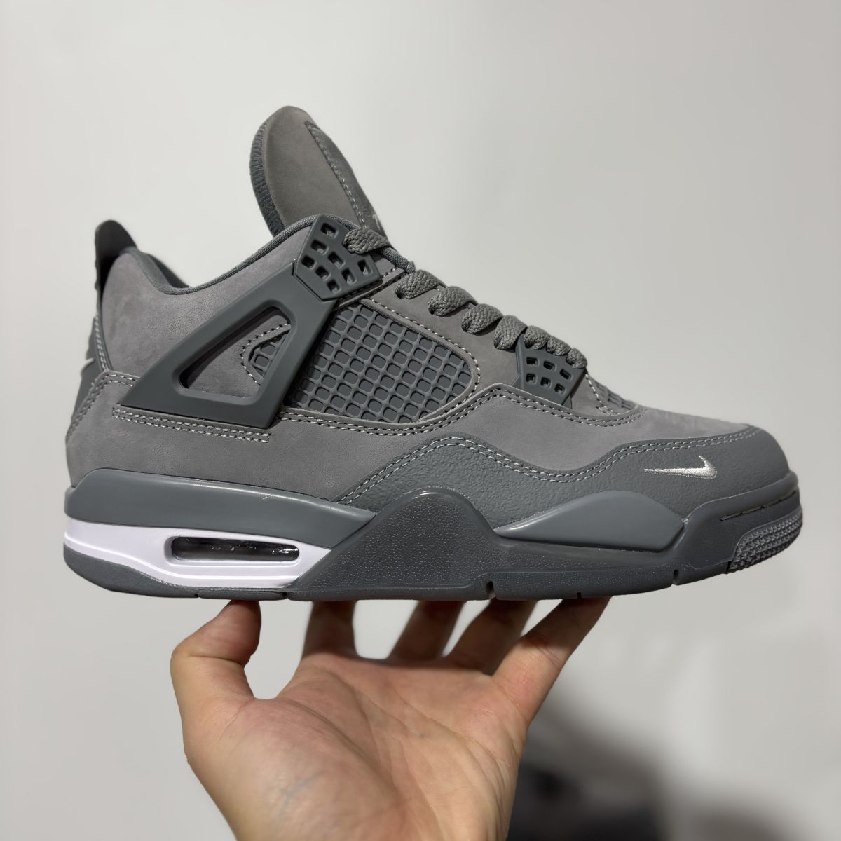 AJ4灰砖 F纯原版⚡️Nigel Sylvester x Jordan Air Jordan 4 OG "Brick by Brick"BIKE 乔4灰磨砂耐磨 低帮 复古篮球鞋 HF4340-0尺码：36-47.5