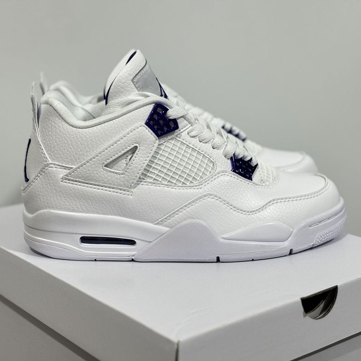 AJ4金属白紫 性价比⚡️Air Jordan 4 purple Metallic 乔4白紫金属篮球鞋 CT8527-115尺码：36-48.5