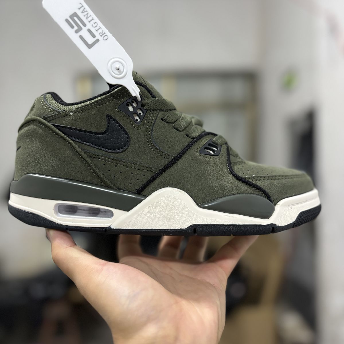 AJ4兄弟款黑绿 Nike Air Flight 89 乔 4 兄弟款气垫篮球鞋 FZ3045-300尺码：36-47.5
