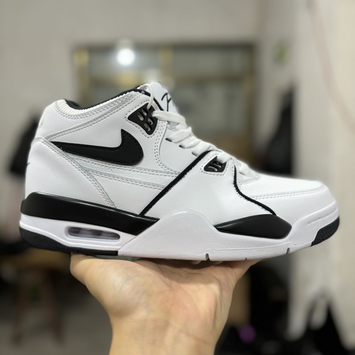 AJ4兄弟款黑白 Nike Air Flight 89 乔 4 兄弟款气垫篮球鞋 HF9382-100尺码：36-47.5