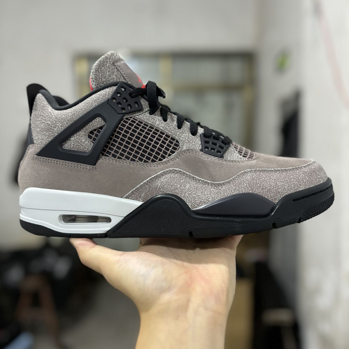 AJ4黑棕爆裂 GX纯原⚡️Air Jordan 4 Haze 乔4黑棕小TS 雾霾咖啡摩卡篮球鞋DB0732-200尺码：40-48.5