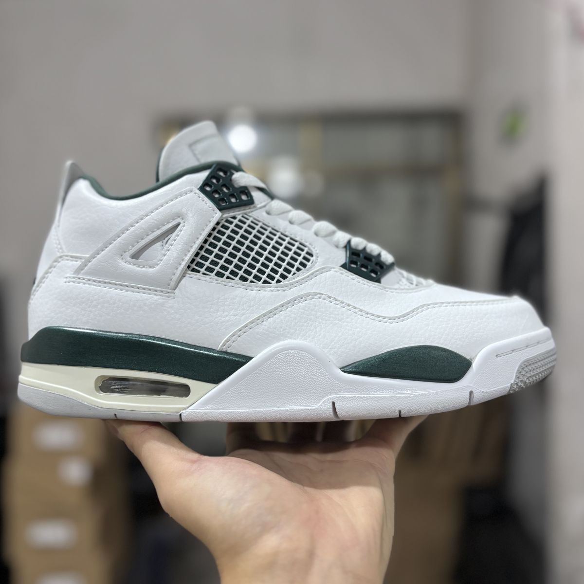 AJ4氧化绿 性价比⚡️Air Jordan 4 “Oxidized Green”乔4白绿做旧篮球鞋 FQ8138-103尺码：36-47.5