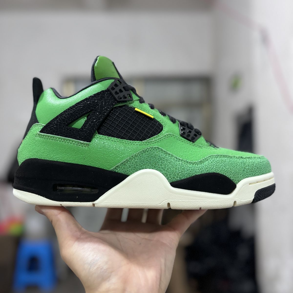 AJ4绿鸭子 Air Jordan 4 Manila 乔4马尼拉黑绿复古篮球鞋 AJ4-965234尺码：40-48.5